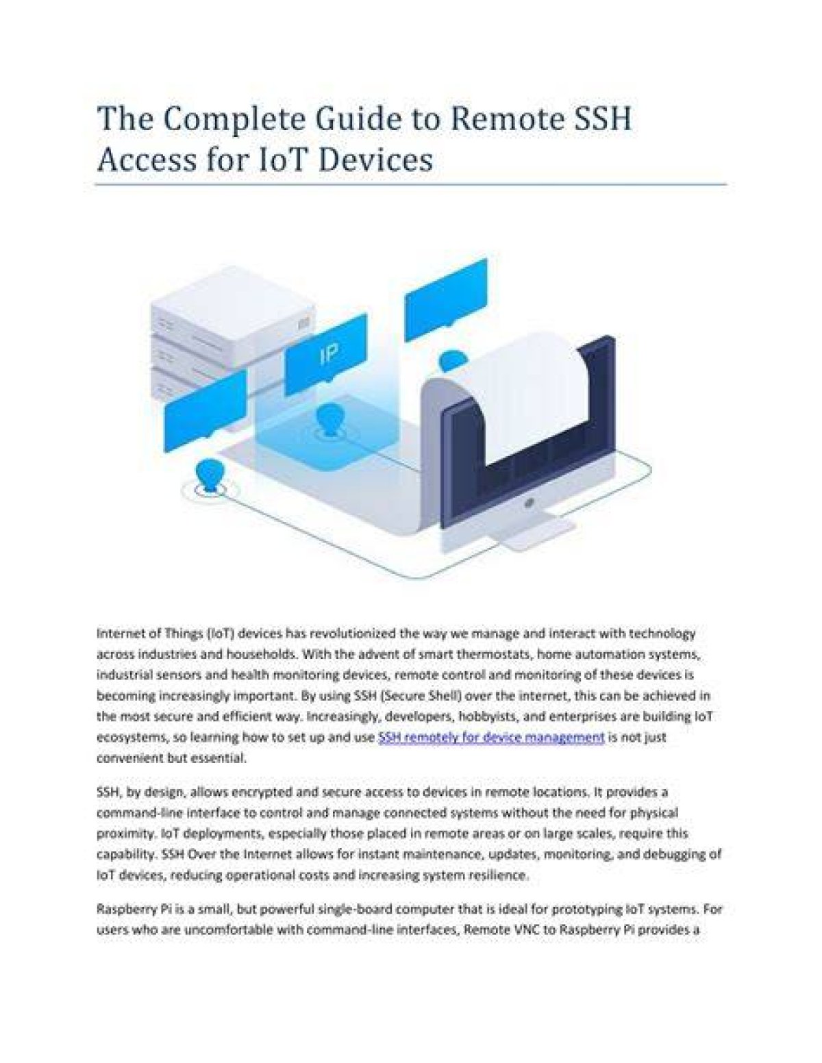 Remote Iot Ssh Access: Securely Manage & Control Your Devices